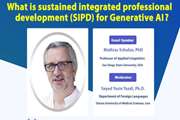 اطلاعیه ثبت‌نام در وبینار بین‌المللی What is sustained integrated professional development (SIPD) for Generative Al