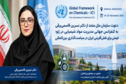 دعوت سازمان ملل متحد از دکتر نسرین قاسمی برقی برای حضور در کنفرانس جهانی مدیریت مواد شیمیایی در ژنو