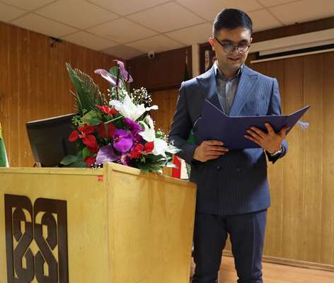 برگزاری مراسم دفاع از پایان نامه آقای هادی حسن زاده