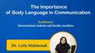 اطلاعیه برگزاری دوره اهمیت زبان بدن در ارتباطات(تمدید شد)
